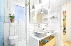 2020卫生间洗手台柜子图片 卫生间洗手台装修效果图