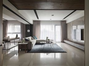 160平米家庭客厅转角沙发装修设计图赏析