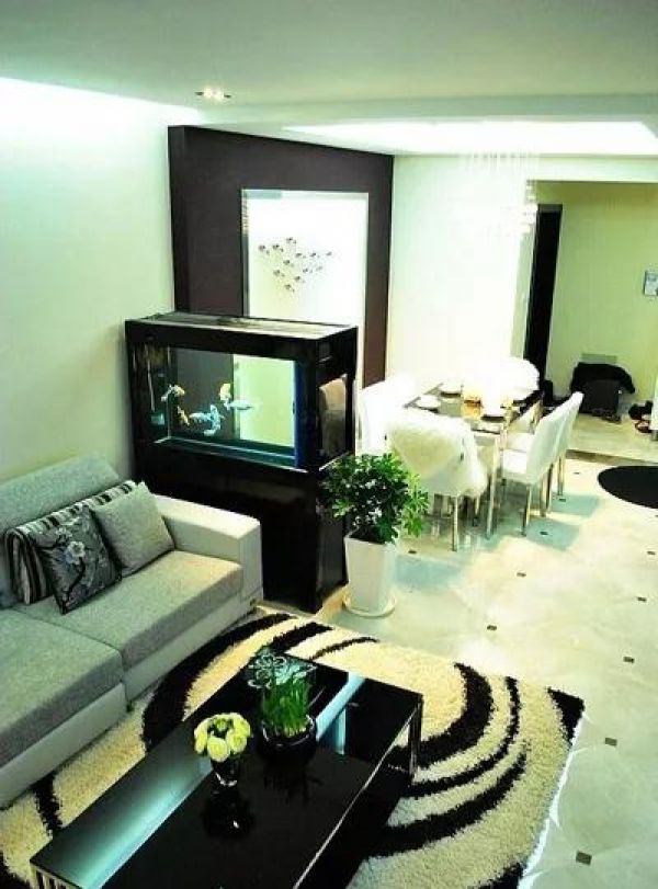 【天水雅居阁装饰】客厅鱼缸摆放位置的风水讲究!