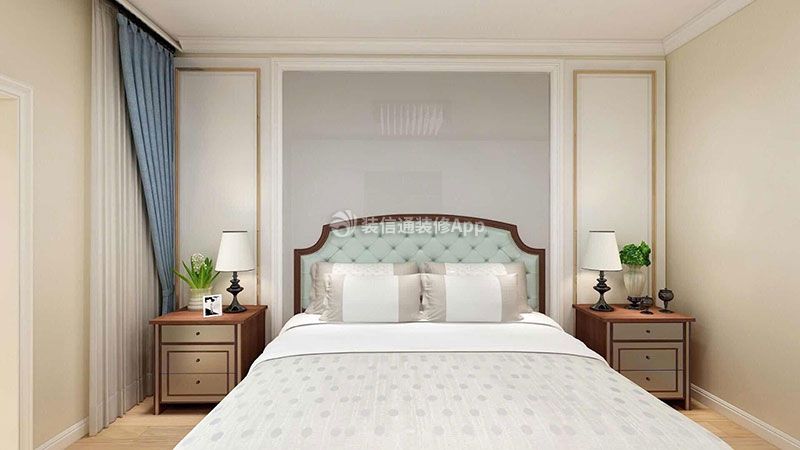 158平米法式风格三居室卧室装修效果图片