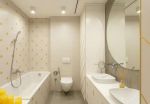 80平现代简约风格房屋卫生间浴缸设计图