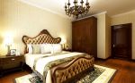 玫瑰湾110平美式风格卧室床头台灯设计图片