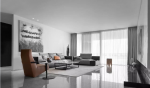 合能枫丹铂麓现代120平三居室客厅装修案例