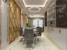 龙湖天鉅新中式风格101平米餐厅装修效案例