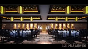 2023沈阳200平米中式餐厅中式风格设计装效果图欣赏