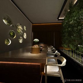 300平米沈阳现代餐厅餐桌设计装修设计效果图欣赏