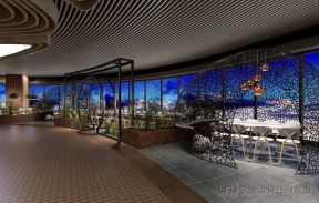 200平米沈阳现代餐厅吊顶设计装修效果图赏析