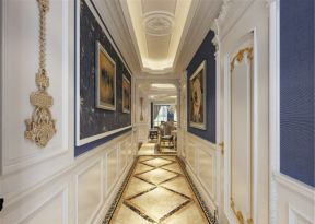三居室128平米欧式风格走廊装修效果图片