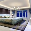 新力帝泊湾130平米三居现代卧室背景墙装修设计效果图