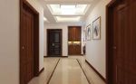 山之韵170平新中式风格家庭走廊吊顶设计图