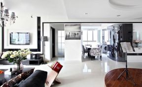 天府逸家120平现代风格家庭室内地板装修设计图
