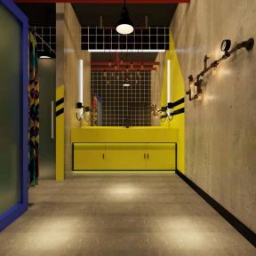 550平米健身房混搭洗手台装修设计效果图  1342