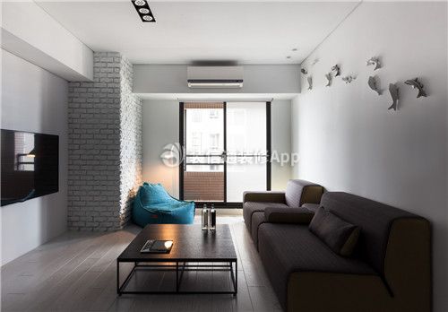 香江国际北欧142平大平层客厅装修案例
