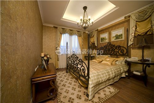 山语城古典178平四居室卧室装修案例