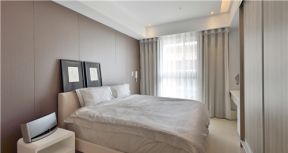香颂湾现代简约148平大平层卧室装修案例