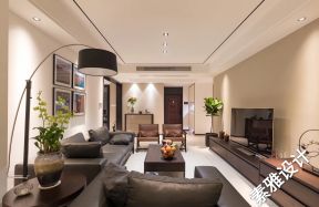 COCO香江现代118平三居室客厅装修案例
