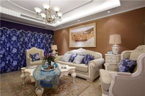 博雅豪庭地中海158平四居室客厅装修案例