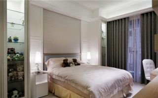 山语城现代简约128平三居室卧室装修案例