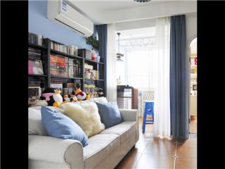 蓝光coco地中海78平二居室客厅装修案例