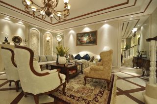 300平米别墅美式风格沙发装修效果图片