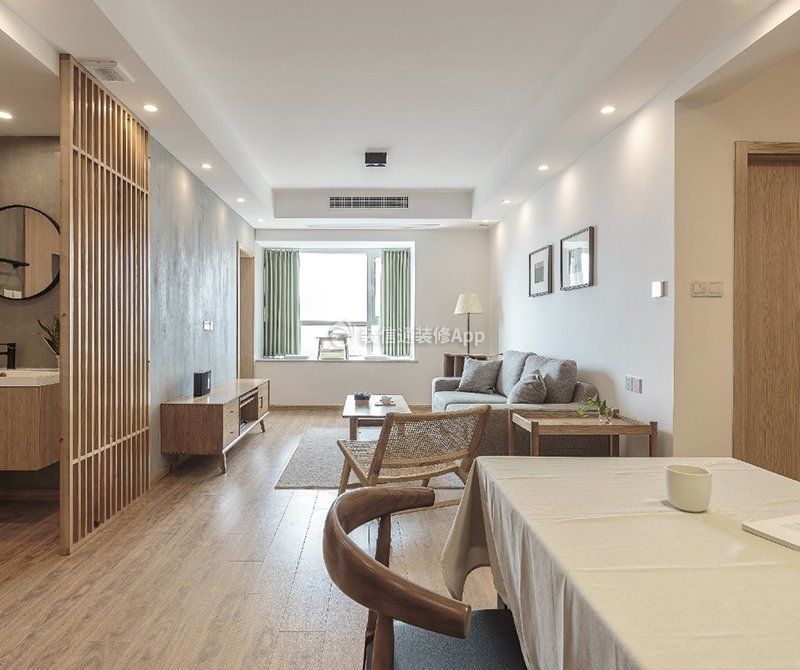 中信城三居89平米日式风格客厅装修设计效果图赏析
