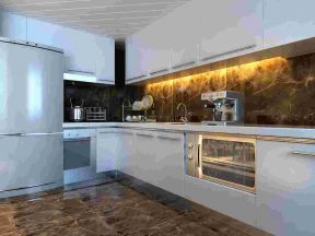 高格蓝湾168平米四居欧式厨房装修设计效果图欣赏