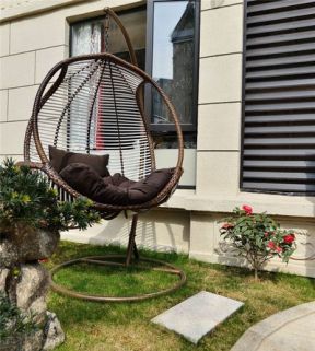  张家围17号花园280平米现代风格四居室秋千吊椅装修设计效果图