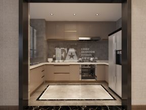 唐宁国际180平米四居室港式轻奢风格厨房装修设计效果图