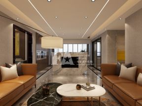 唐宁国际180平米四居室港式轻奢风格客厅装修设计效果图