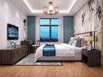 襄阳余岗小区中式风格120平米卧室装修设计效果图