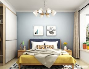 中德英伦世邦现代简约90平二居室卧室装修案例