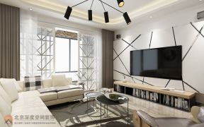 2020现代风格客厅布置效果图 2020现代风格客厅电视墙装修