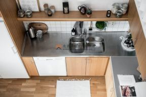 地王公馆北欧风格复式楼厨房装修效果图片