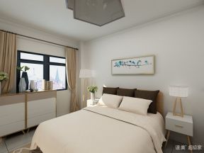 保利狮子湖现代简约120平三居室卧室装修案例