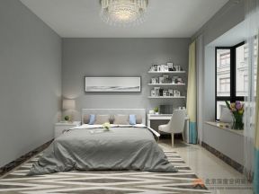 126平现代风格家庭卧室书桌设计效果图欣赏