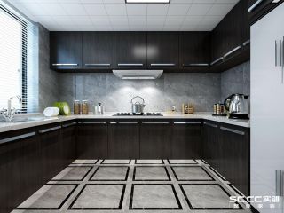 80平米两居室现代风格厨房装修效果图片大全