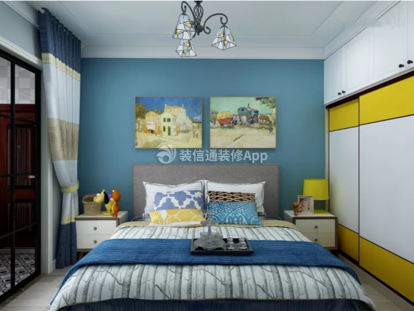 金榜逸家139平米三居室欧式卧室装修设计效果图
