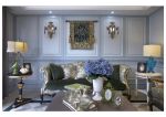 保利狮子湖三居101平法式风格客厅法式风情沙发设计图