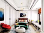 东城国际现代轻奢风格别墅卧室沙发装饰效果图