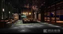 1000平日式风格料理店餐厅大厅装修设计图