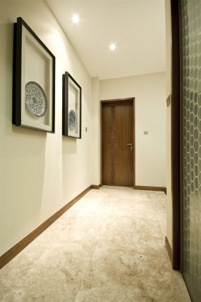 兴庆御园123平米三居室中式风格走廊装修设计效果图