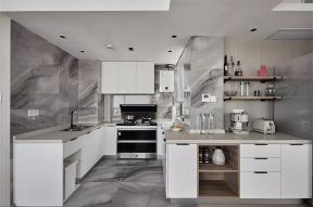 现代风格89平两居室厨房装修效果图片赏析