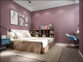 雅居乐现代简约128平三居室卧室装修案例
