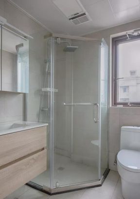现代风格89平米两居室卫生间装修效果图片欣赏