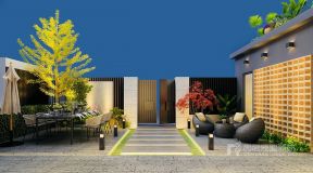 硅谷别墅现代风格庭院装修设计模型图