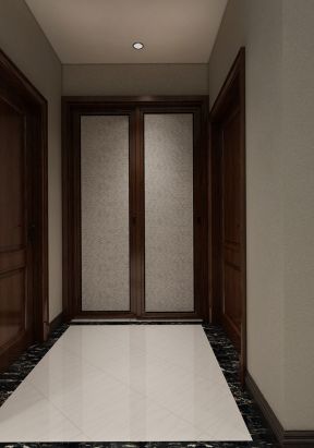 碧桂园繁华里120平中式风格走廊地板装修设计图