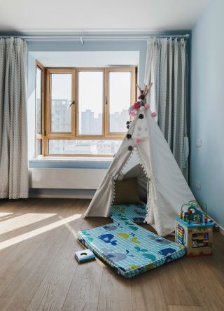 大渡口75平现代风格儿童房帐篷装修设计图片
