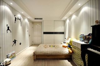 中铁城锦南汇现代风格儿童房间设计实景图