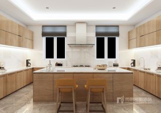 丰泰华园857平现代风格大户型厨房设计效果图