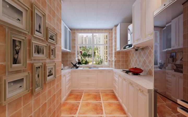 幸福时代83平米二居室现代简约风格厨房装修设计效果图